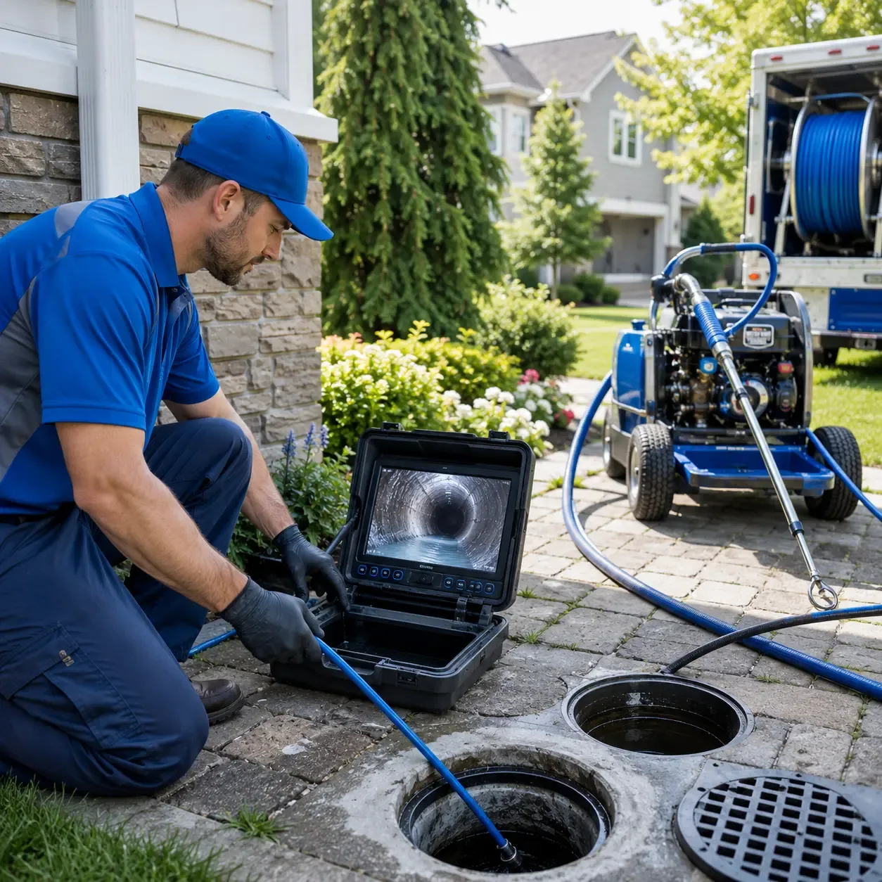 Outdoor drain cleaning professionals serving Plano, IL
